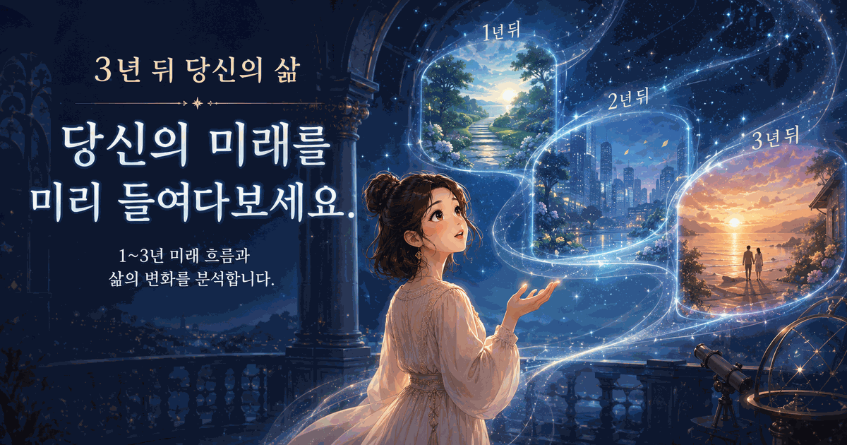 3년 뒤 당신의 삶